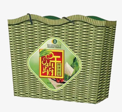 绿色竹编礼盒素材