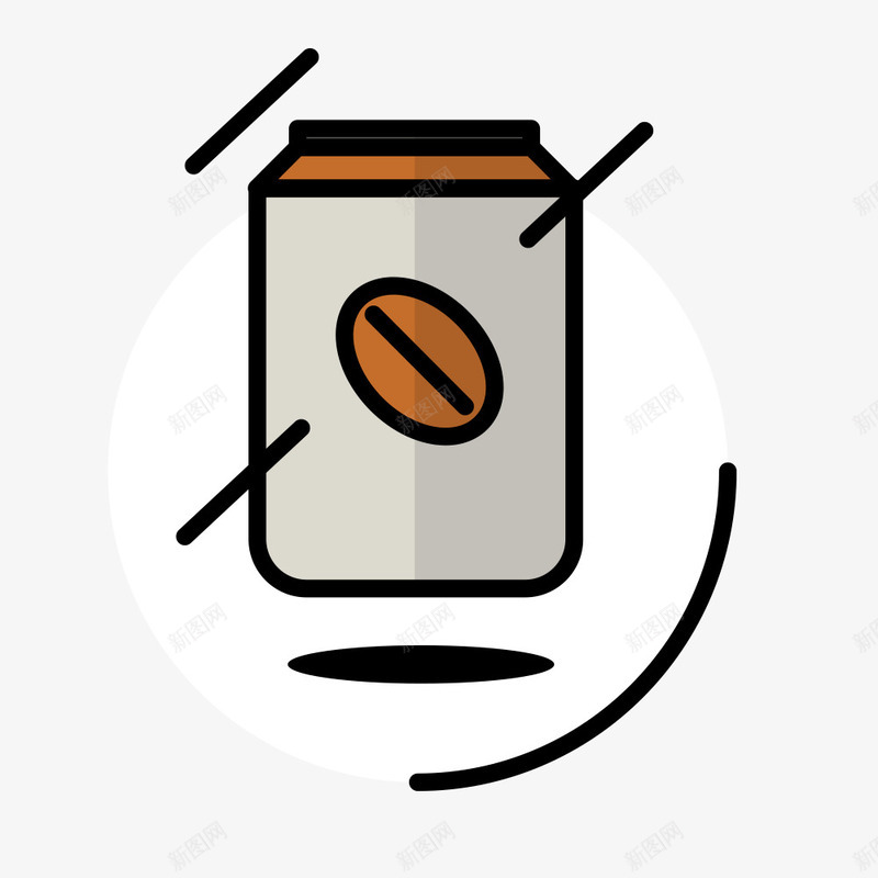 咖啡健力宝饮料罐png免抠素材_新图网 https://ixintu.com 咖啡 罐子 饮料 饮料罐