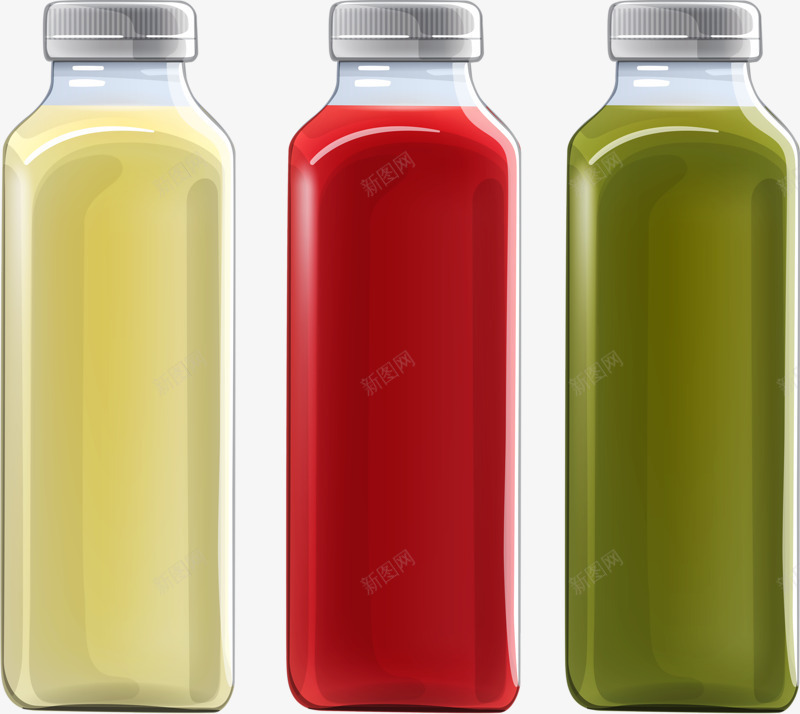 塑料小瓶子png免抠素材_新图网 https://ixintu.com 塑料 瓶子 颜色瓶 饮料瓶