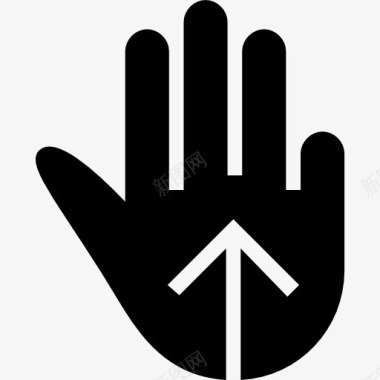 三个手指向上滑动手势图标图标