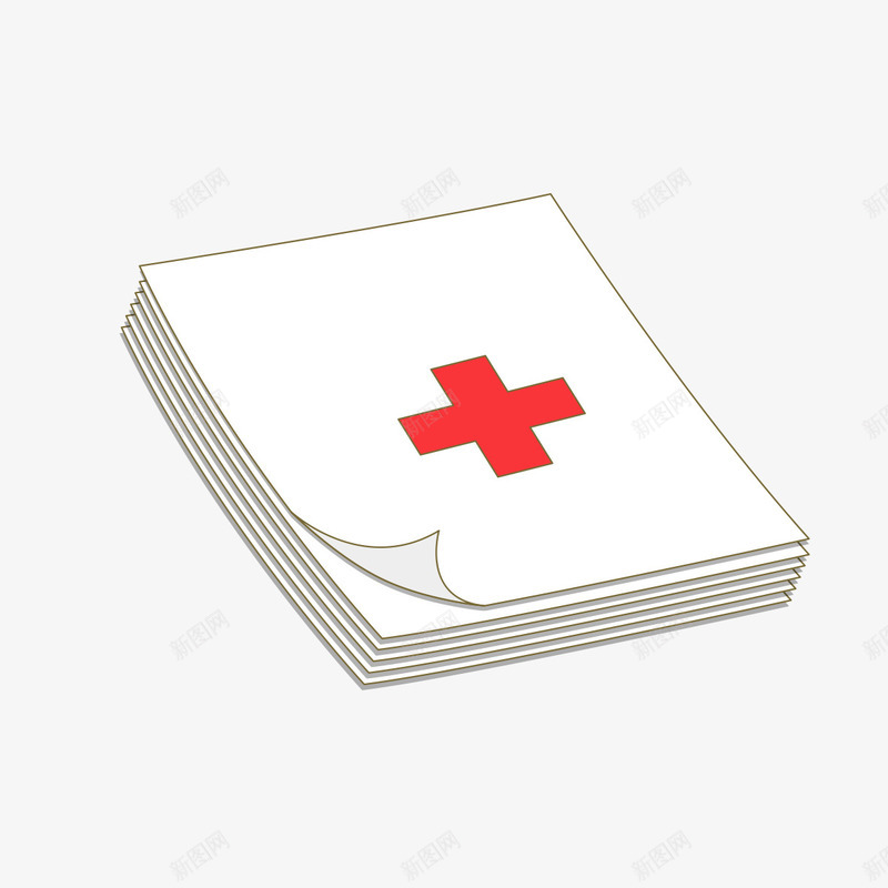 医院专用纸png免抠素材_新图网 https://ixintu.com 专用纸 医院 手绘 白纸 空白纸张