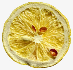 柠檬籽实物柠檬片高清图片