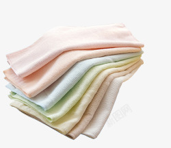 小毛巾实物棉纱面巾高清图片