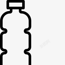 清爽液体瓶子里的水图标高清图片