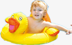 玩水装备儿童充气游泳圈高清图片