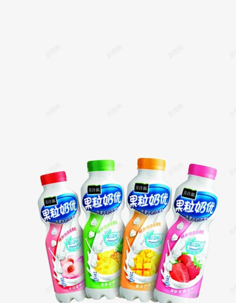 多口味饮料png免抠素材_新图网 https://ixintu.com 不同味道 喝的 果粒奶优 淘宝 酸奶 颜色搭配