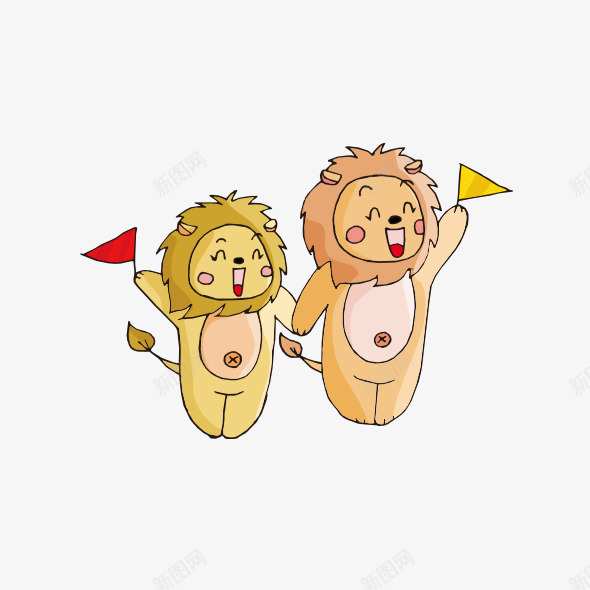狮子动物园png免抠素材_新图网 https://ixintu.com 动物园 卡通 图案 狮子宝宝