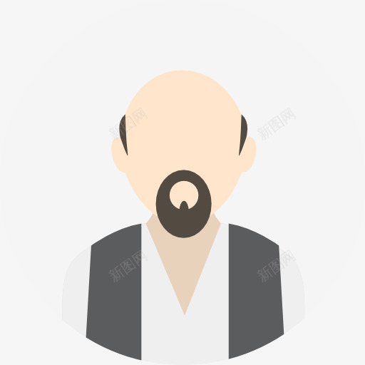 人图标png_新图网 https://ixintu.com 人 头像 头发 用户 男人 秃头 秃头男 稀少 轮廓