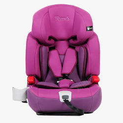 车上的儿童紫色车上儿童座椅高清图片