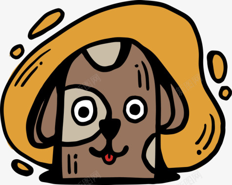 可爱宠物狗狗头像图标图标
