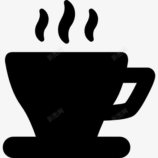 一杯咖啡图标png_新图网 https://ixintu.com 咖啡店 喝热饮料 杯子 茶 食品 饮料