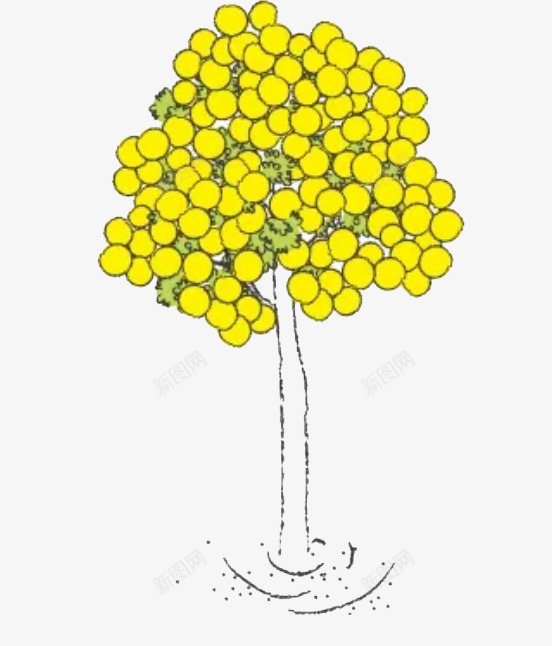 手绘的柠檬树png免抠素材_新图网 https://ixintu.com PNG素材 手绘 柠檬 树木