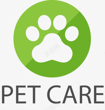 绿色创意动物诊所logo图矢量图图标图标