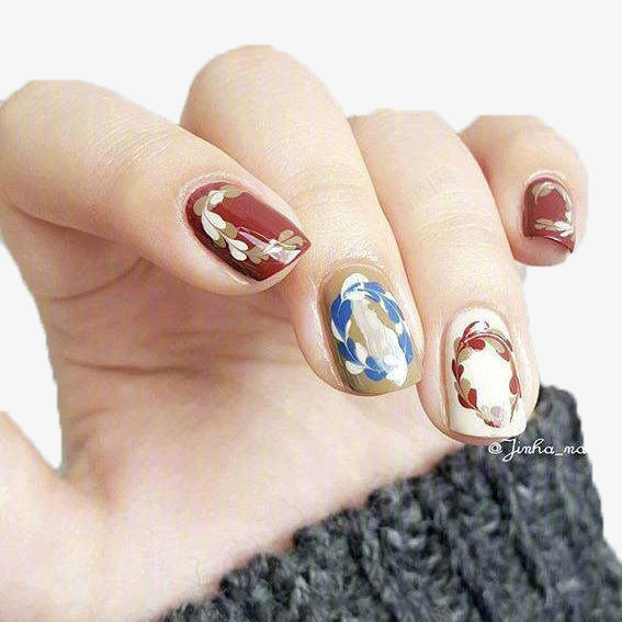 美甲广告png免抠素材_新图网 https://ixintu.com 咖啡系美甲 手指 指上芭蕾 时尚 美甲广告 设计 颜色搭配