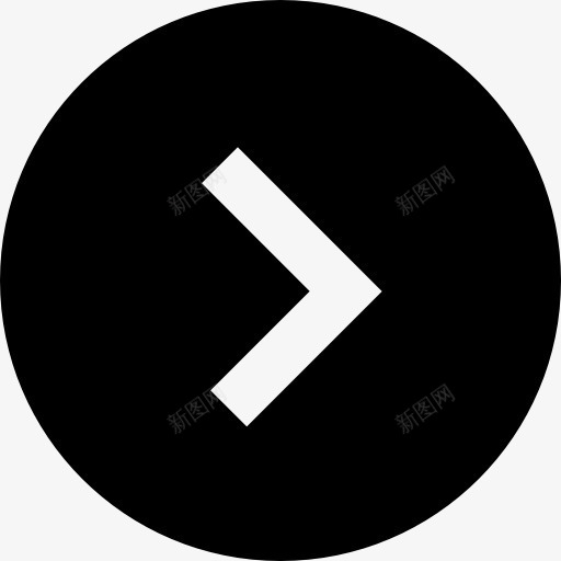 右箭头键在黑色的圆形按钮图标png_新图网 https://ixintu.com 右 右箭头图标 圆 圆形 庙 箭头 象征 黑色
