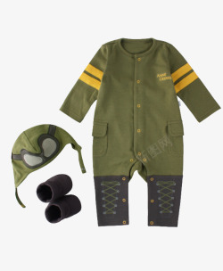 安妮格迪斯小飞行员婴儿连体衣素材