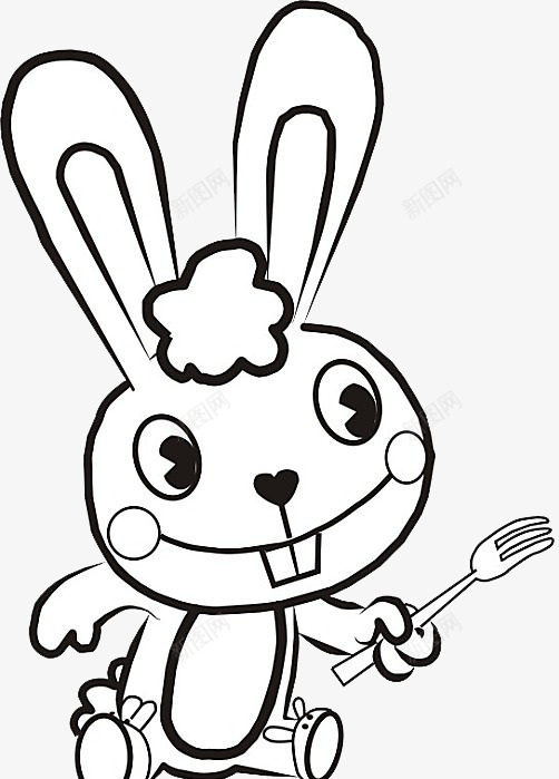 卡通兔宝宝装饰png免抠素材_新图网 https://ixintu.com 兔宝宝 卡通 素材 装饰