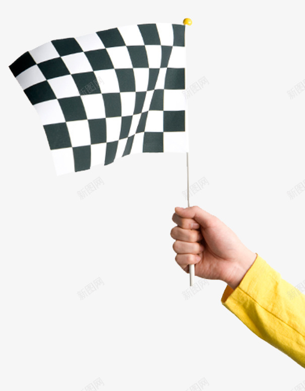 举着赛车旗png免抠素材_新图网 https://ixintu.com 手指 拍摄 旗帜 赛车旗