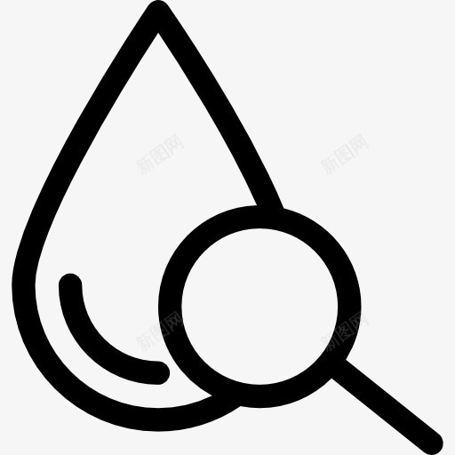 血滴图标png_新图网 https://ixintu.com 医学 医疗 医院 卫生 检验 血常规 血细胞计数