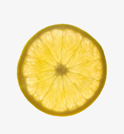 黄色逆光柠檬片素材