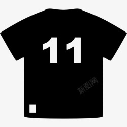 11号巴西足球运动员T恤11号图标高清图片