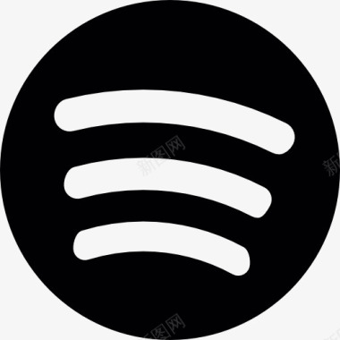 Spotify标志按钮图标图标