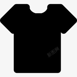 棉面料制服短袖T恤图标高清图片
