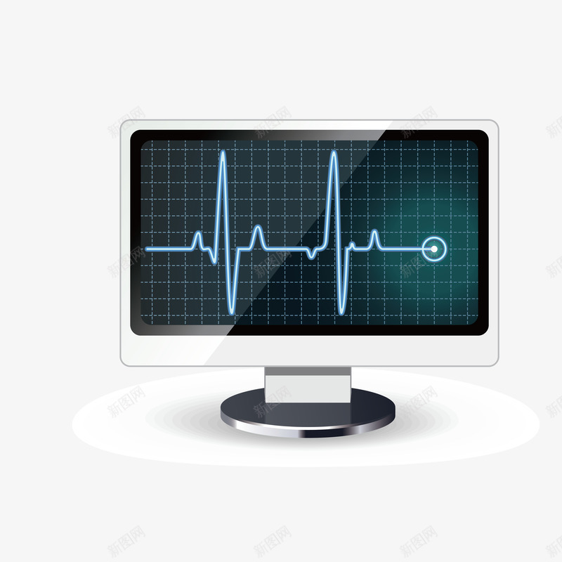 心率测试显示器png免抠素材_新图网 https://ixintu.com 与众不同 专用 医院 显示 电脑