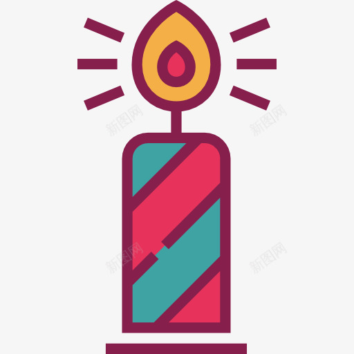 蜡烛图标png_新图网 https://ixintu.com 光 器皿 工具 照明 生日派对 蜡烛 装饰 观赏