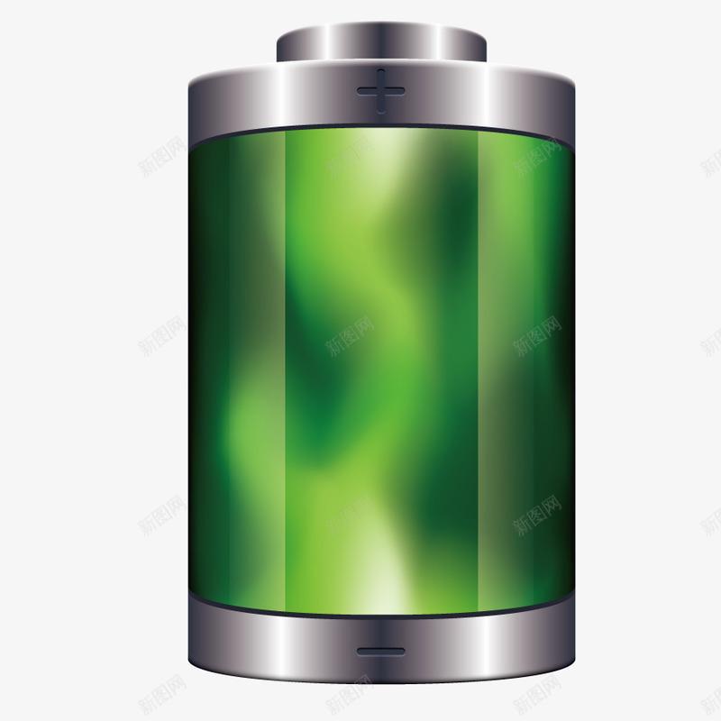 环保电池矢量图eps免抠素材_新图网 https://ixintu.com 充电 循环 手绘 立体 绿色 节能 蓄电池 矢量图