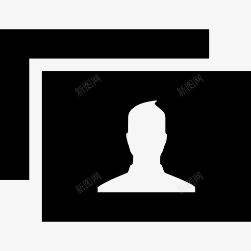 男人的矩形图像图标png_新图网 https://ixintu.com 图片 头像 照片 用户 社会