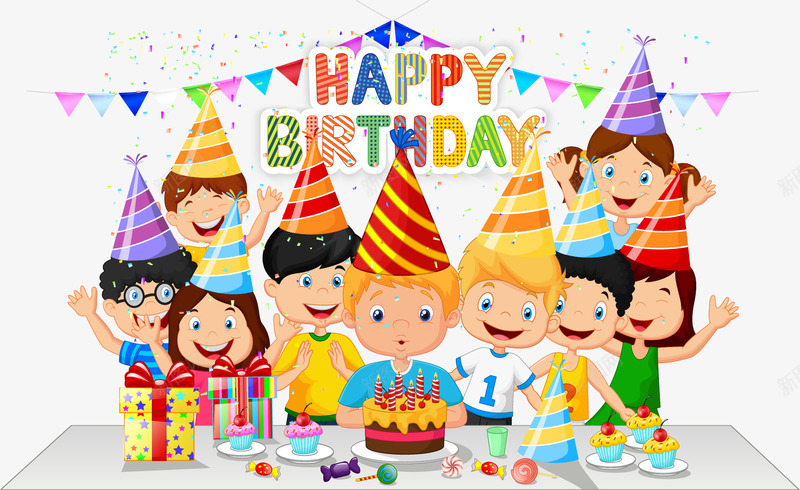 生日快乐png免抠素材_新图网 https://ixintu.com birthday haapy 卡通生日元素 生日元素 生日快乐 生日装饰