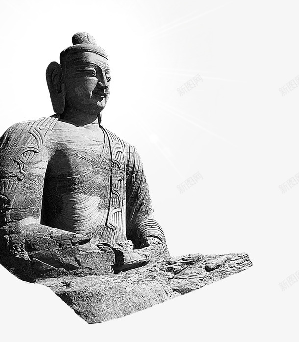 雕塑佛像png免抠素材_新图网 https://ixintu.com 中国风 企业文化 佛像