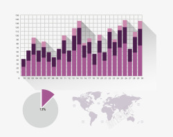 企业数据图矢量图素材