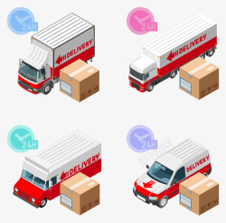 货物车辆物流企业商业图表高清图片