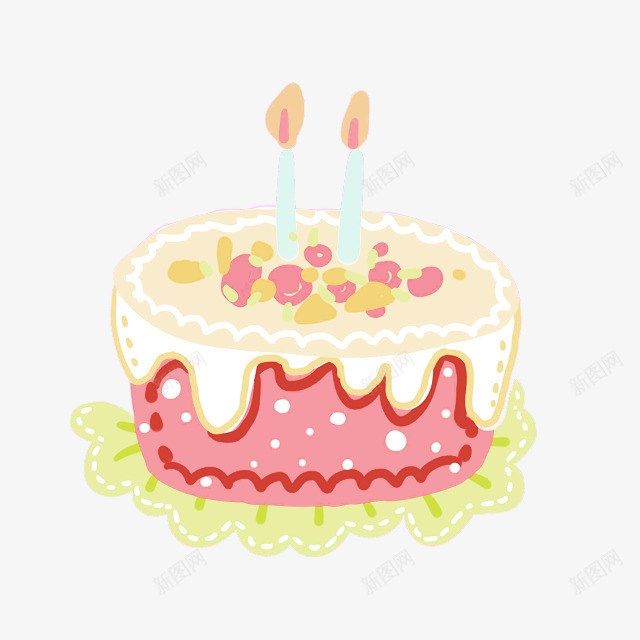 生日蛋糕卡通手绘png免抠素材_新图网 https://ixintu.com 卡通蛋糕 生日 生日卡通 生日蛋糕 蛋糕卡通