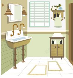 室内装修设计图家居浴室装修高清图片