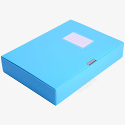 蓝色文件盒蓝色档案盒摄影高清图片