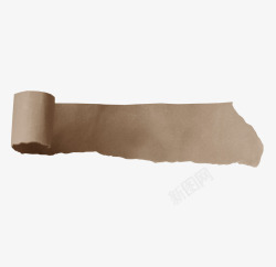 棕色剪纸纸条素材
