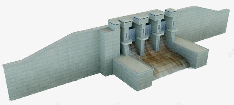 发电站水坝png免抠素材_新图网 https://ixintu.com 发电 建筑物 水力发电 水坝 环保 电站 能源