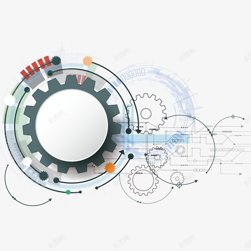齿轮装饰矢量图ai免抠素材_新图网 https://ixintu.com 齿轮 齿轮装饰 矢量图