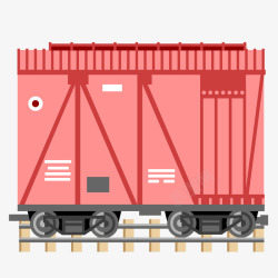 牵引车物流铁路运输元素矢量图高清图片