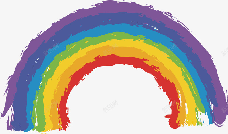 手绘彩虹矢量图eps免抠素材_新图网 https://ixintu.com 彩虹 手绘彩虹 涂鸦彩虹 矢量素材 矢量图