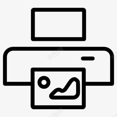 照片打印机图标图标