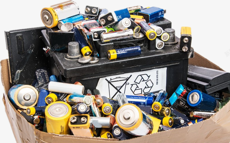 一箱废旧电池png免抠素材_新图网 https://ixintu.com 回收 环保 电池 能源