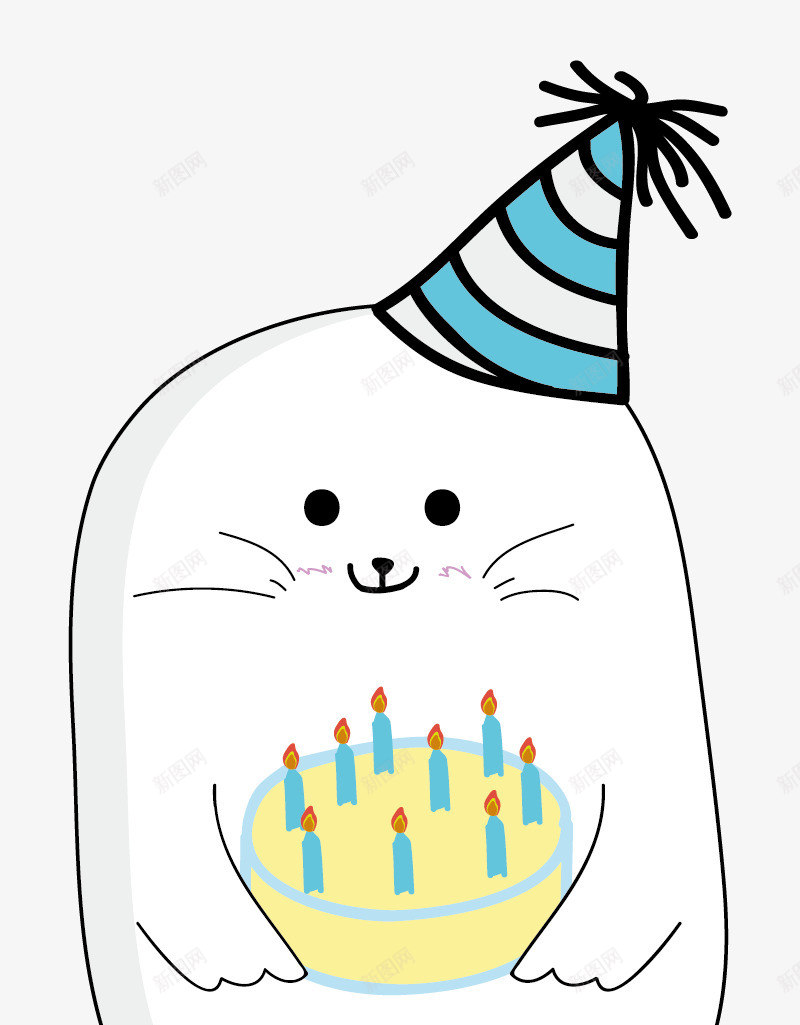 圆锥形生日帽psd免抠素材_新图网 https://ixintu.com 免抠PNG 几何图形 卡通 生日帽 立体圆锥 节日