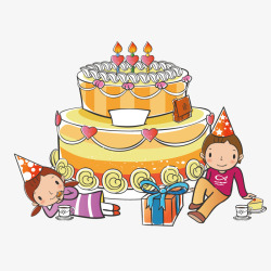 吃雪糕的小朋友小朋友吃生日蛋糕高清图片