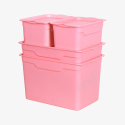 粉色塑料收纳箱素材
