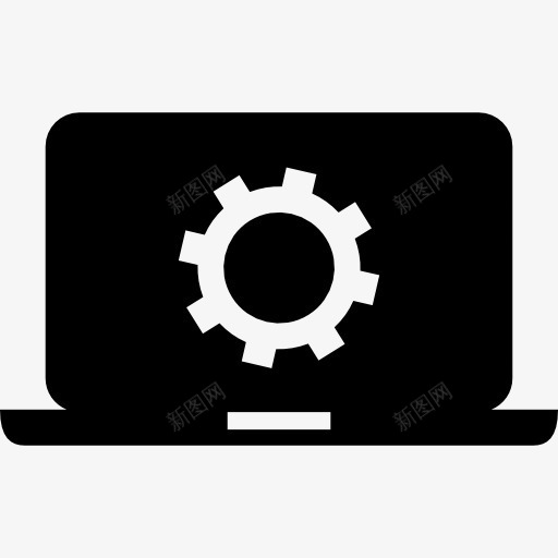 视频教程在笔记本电脑的屏幕图标png_新图网 https://ixintu.com 人才 教程 电影 笔记本 符号 结构 视频 视频教程 设置 齿轮