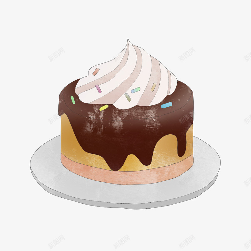 美味的生日蛋糕元素png免抠素材_新图网 https://ixintu.com 健康 生日 美味 蛋糕
